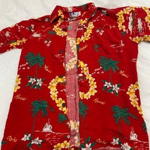 Vintage RJC Red Hawaiian Style Shirt
